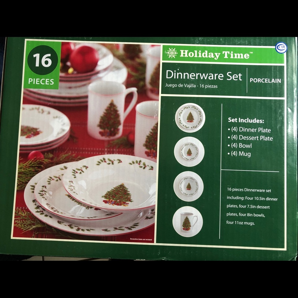 Christmas dinnerware